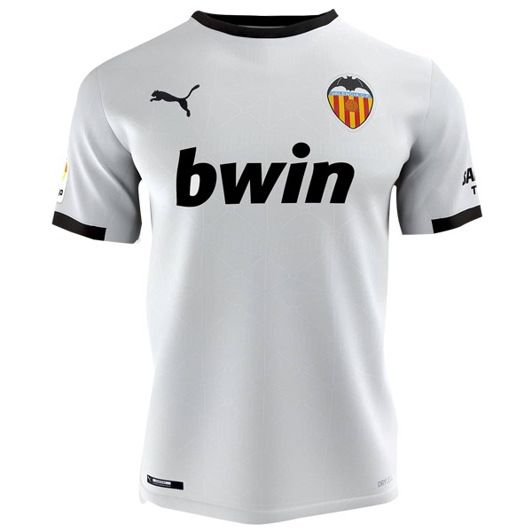 Camiseta Valencia Replica Primera Ropa 2020/21 Blanco